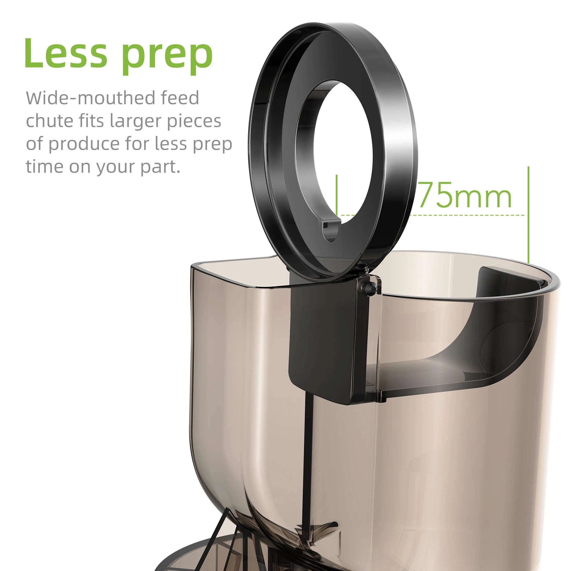 Cold Press Juicer with 75mm Feed Chute and 200W Motor-HH-916I / france / EU