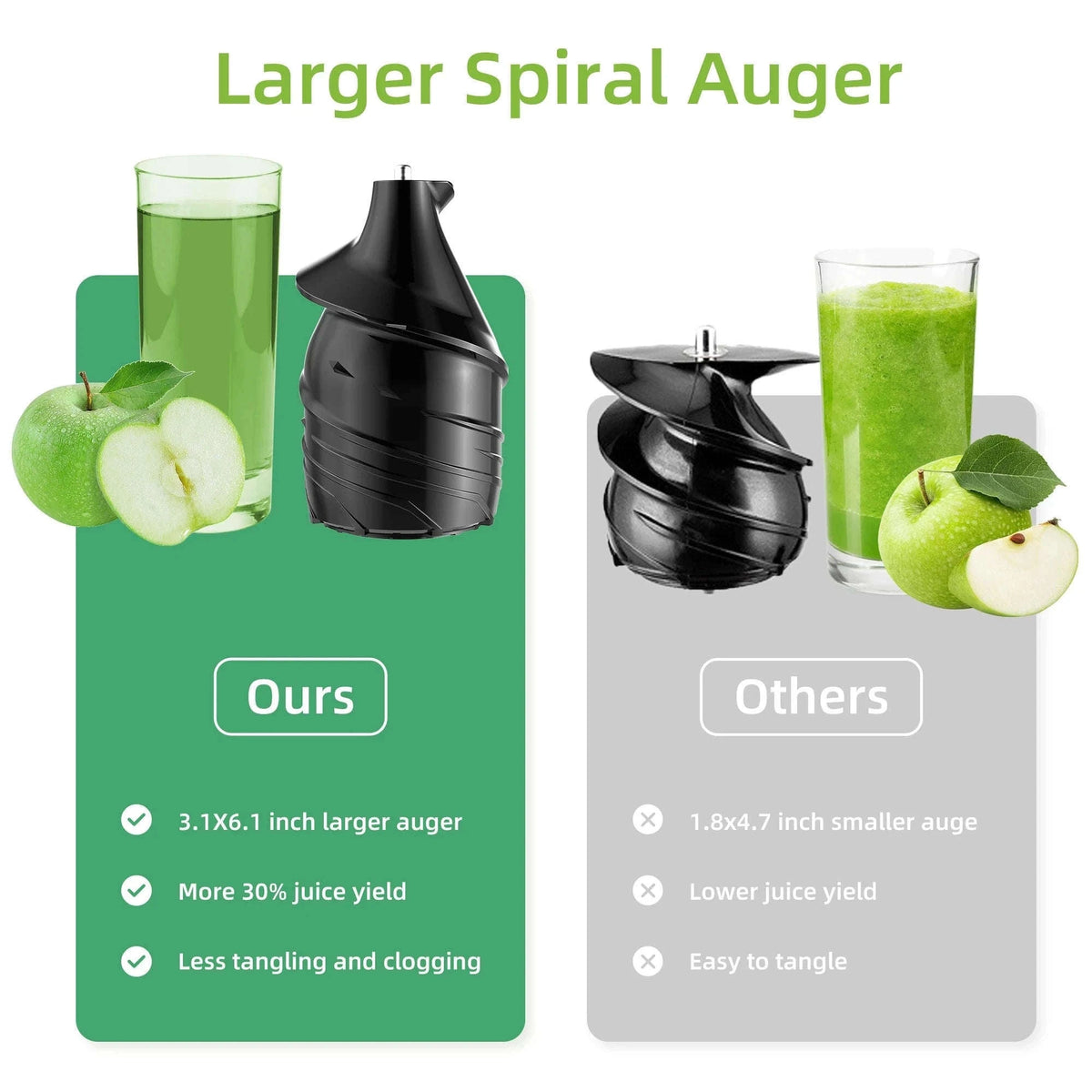 Cold Press Juicer with 75mm Feed Chute and 200W Motor-HH-916I / france / EU