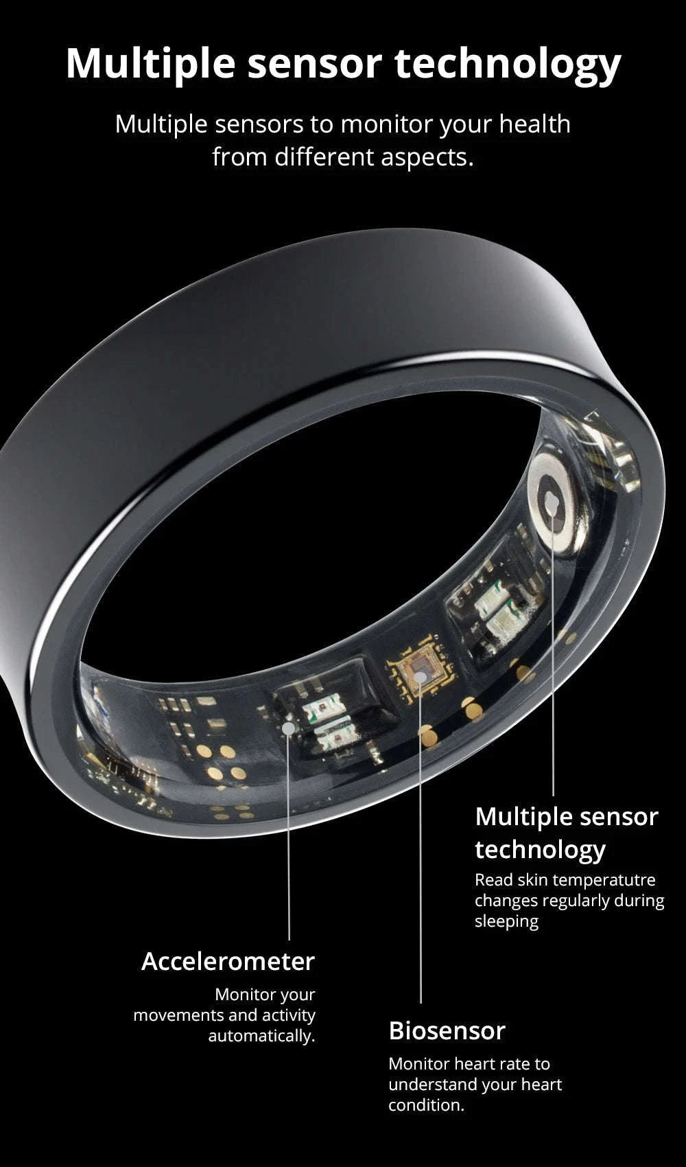 COLMI R09 Smart Health Ring-Gold / 11