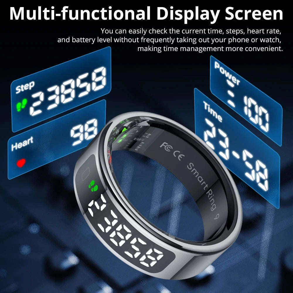 COLMI R12 Smart Ring Touch Display Wearable Data Tracker-Gold / 10