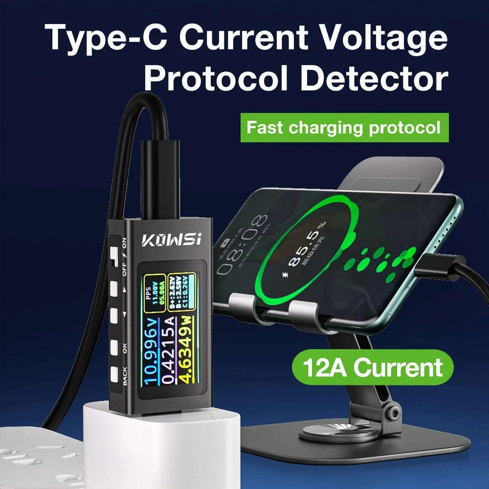 Color Screen Type‑C Tester for Accurate Voltage and Current Monitoring-KWS-2303C / China Mainland