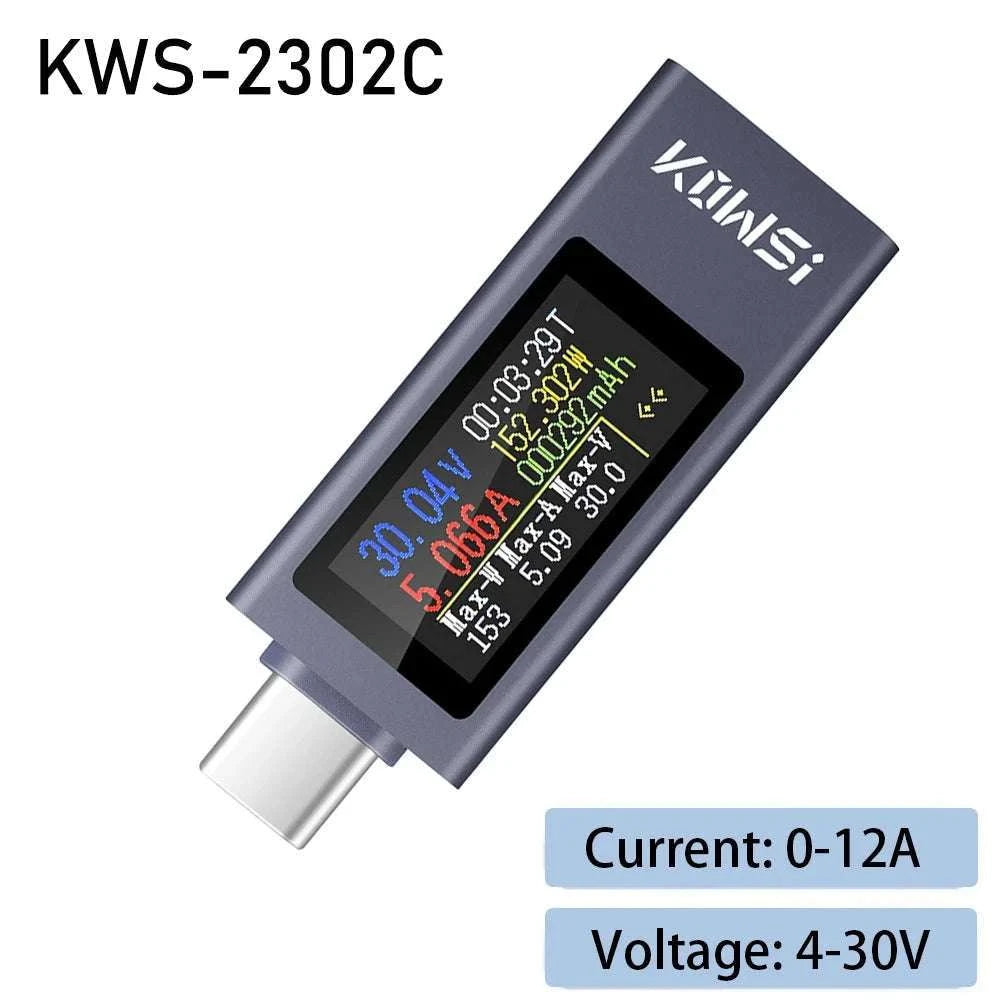 Color Screen Type‑C Tester for Accurate Voltage and Current Monitoring-KWS-2303C / China Mainland
