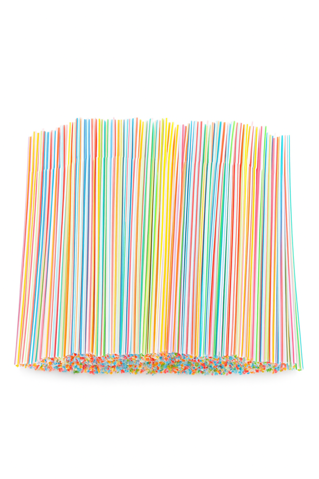 Colorful & Black Flexible Drinking Straws for Easier Sipping-Multicolor-100Pcs