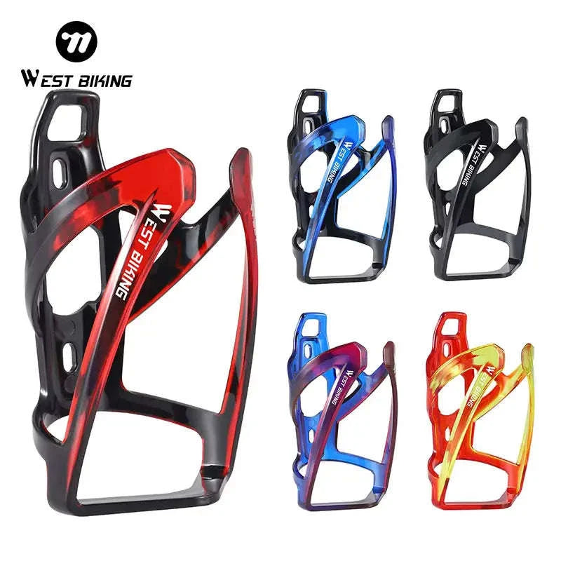 Colorful Gradient Bike Bottle Cage-Black