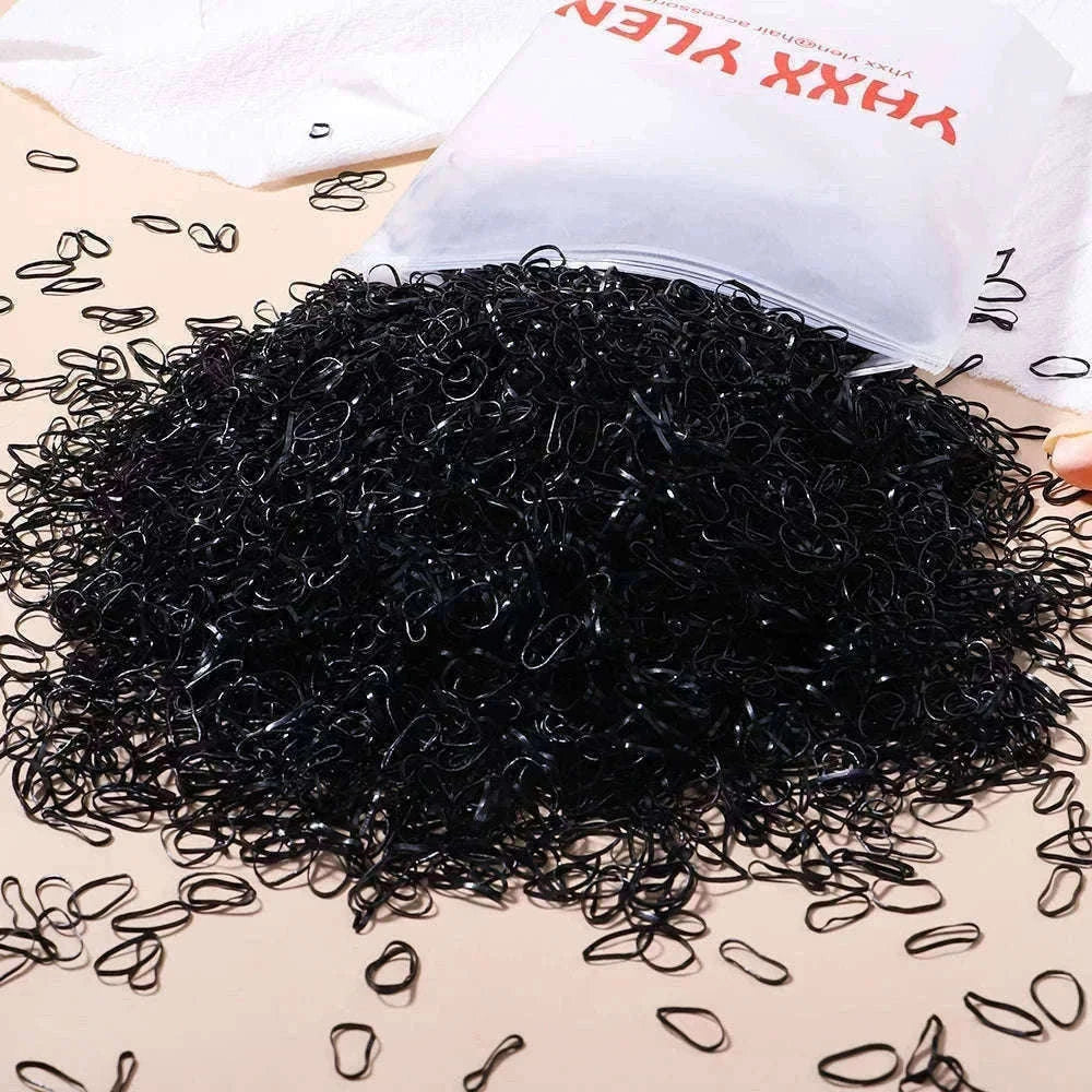 Colorful Mini Hair Ties Bulk Pack for Kids' Everyday Styling-1 / 1000pcs