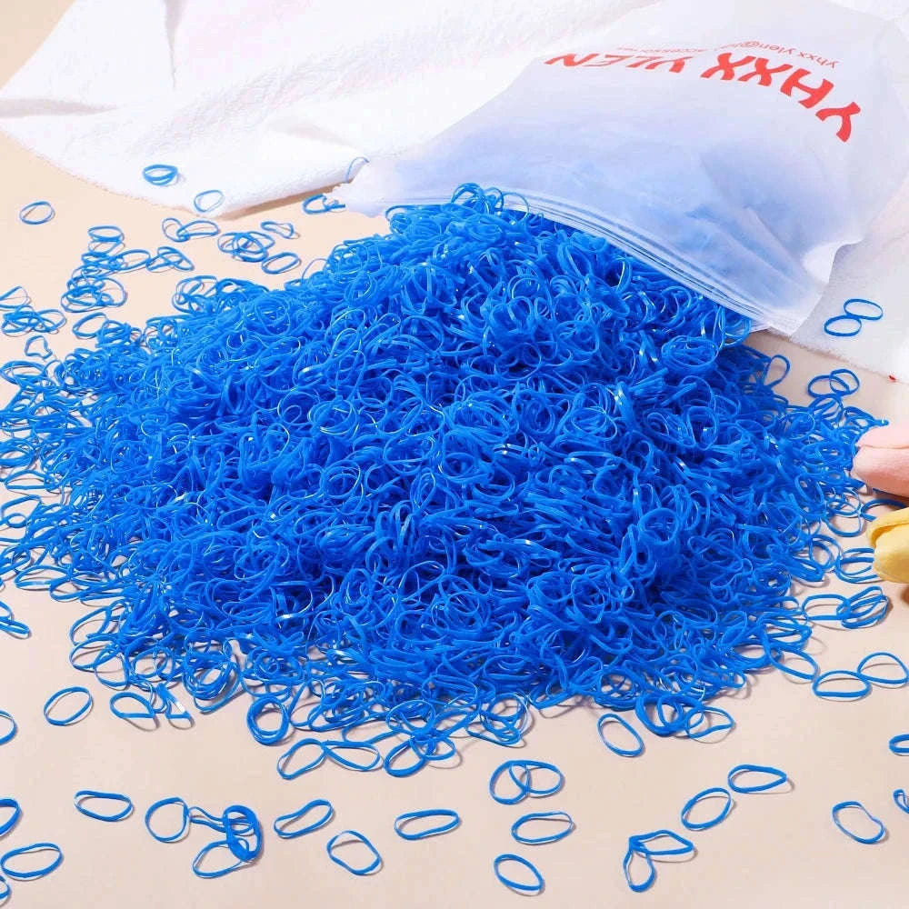 Colorful Mini Hair Ties Bulk Pack for Kids' Everyday Styling-1 / 1000pcs