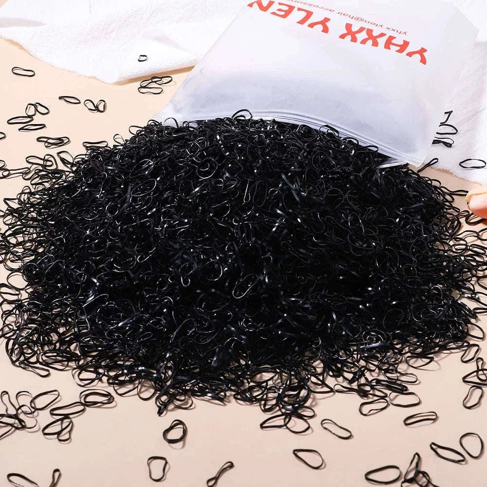 Colorful Mini Hair Ties Bulk Pack for Kids' Everyday Styling-1 / 1000pcs