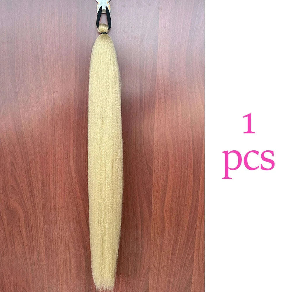 Colorful Ponytail Extension Set – DIY Braided Hairpiece-A16 / 24inches
