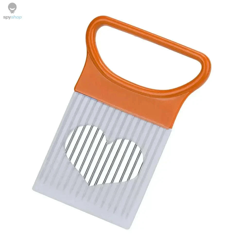 Colorful Stainless Steel Onion Slicer – Fast, Safe, Precise Cutting-blue