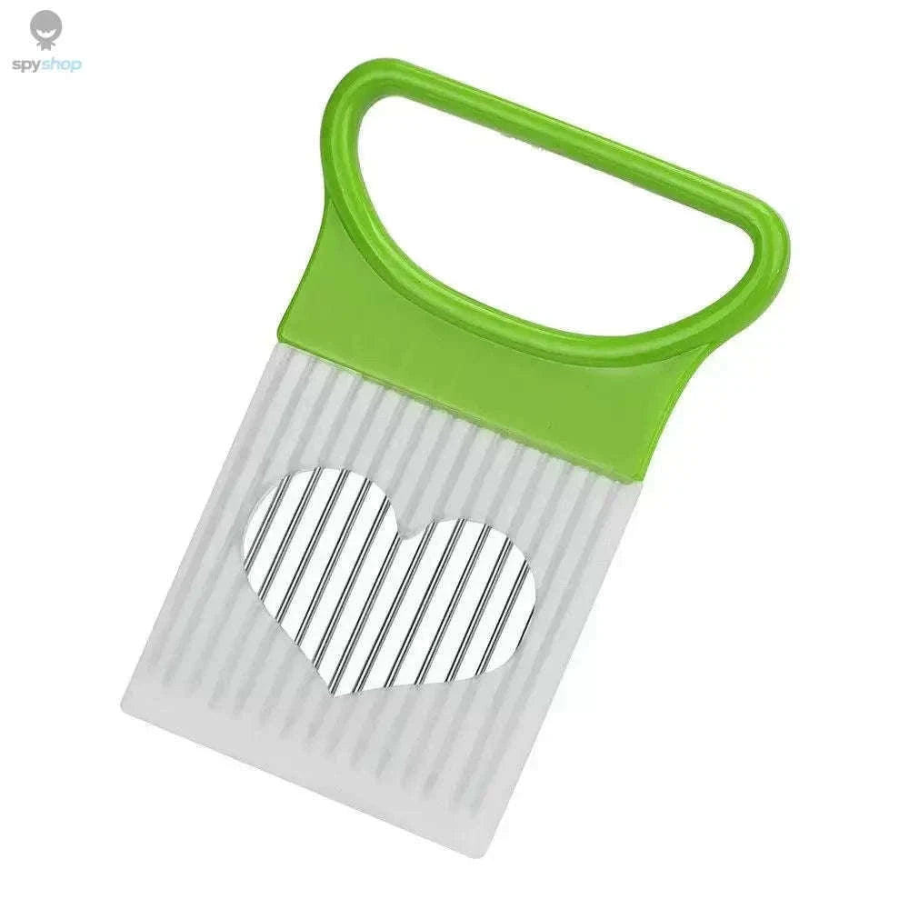 Colorful Stainless Steel Onion Slicer for Safer, Even Cuts-blue
