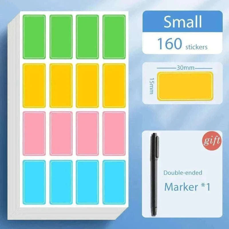 Colorful Waterproof Label Stickers for Easy Organizing-Large