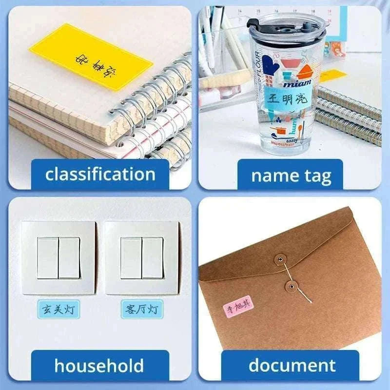 Colorful Waterproof Label Stickers for Easy Organizing-Large
