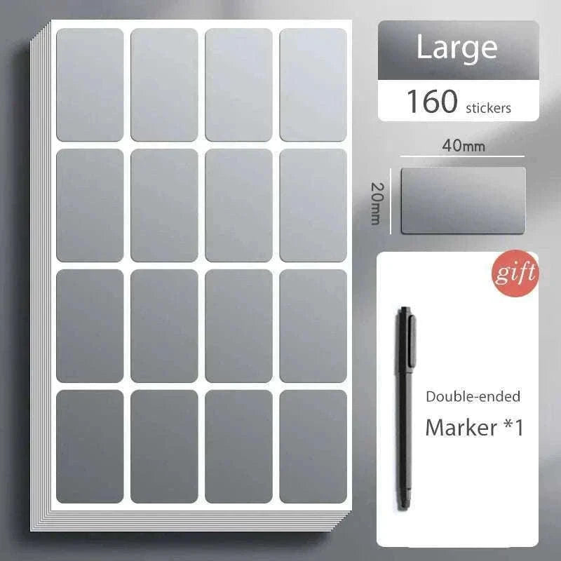 Colorful Waterproof Label Stickers for Easy Organizing-Large