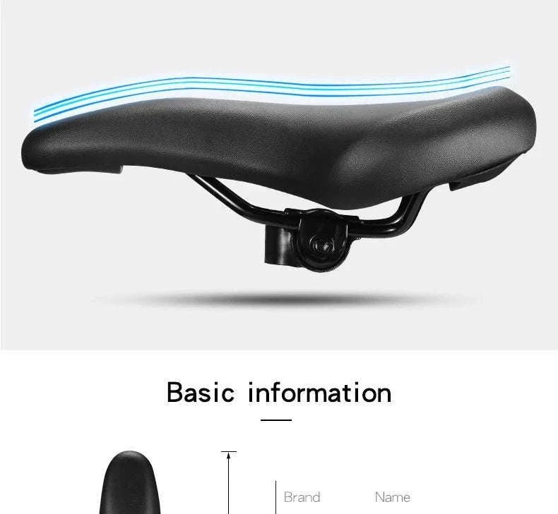 Comfort Shock-Absorbing Bicycle Saddle Waterproof MTB Road Bike Seat-Default Title