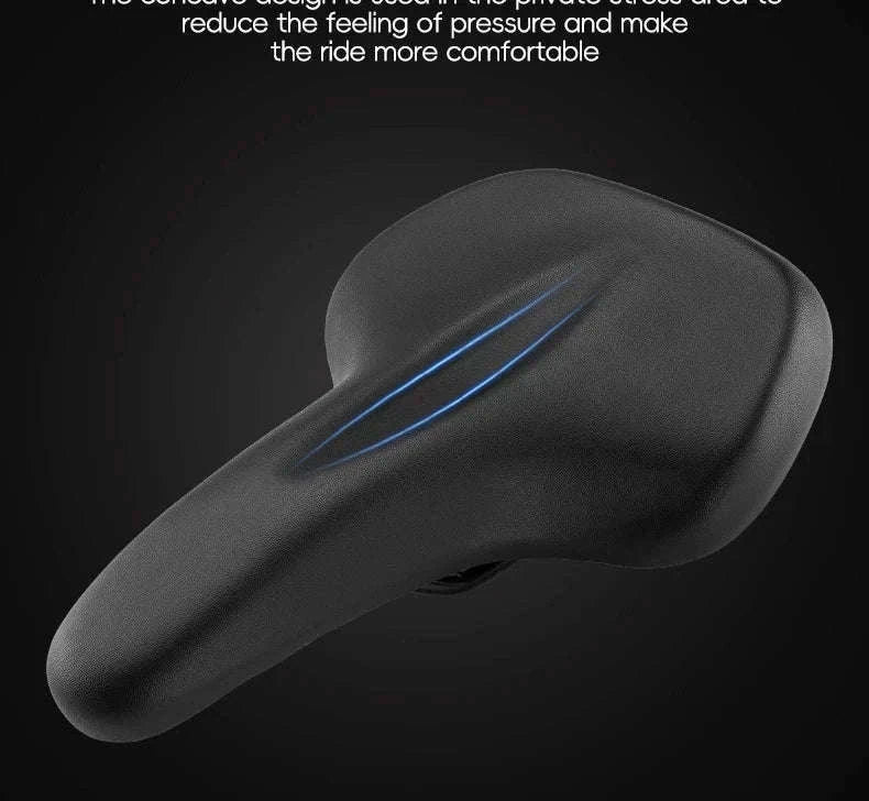Comfort Shock-Absorbing Bicycle Saddle Waterproof MTB Road Bike Seat-Default Title