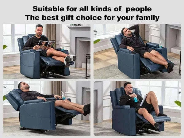 COMHOMA Relax TV Armchair with Recliner, LED & Massage-