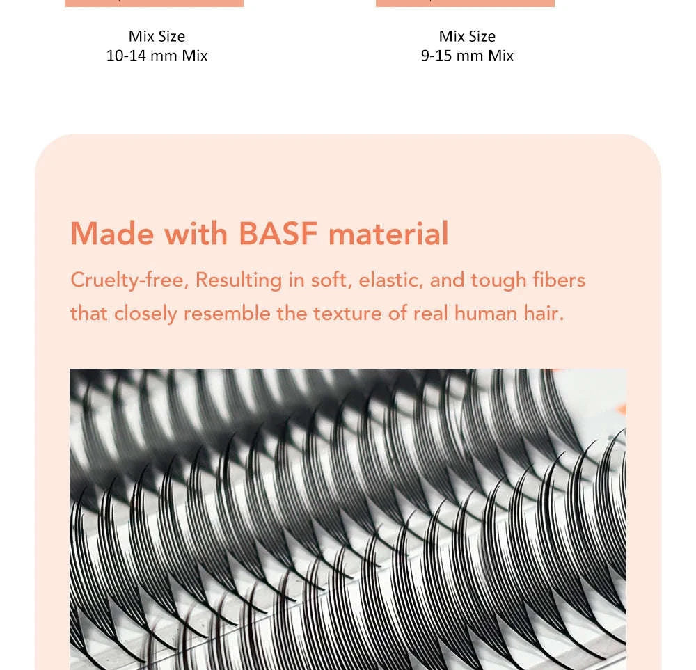 Comic Spire Manga Eyelash Extensions – Super Soft Anime Lashes-A COMIC EYELASH / D / 0.05mm|9-15 Mix|CHINA