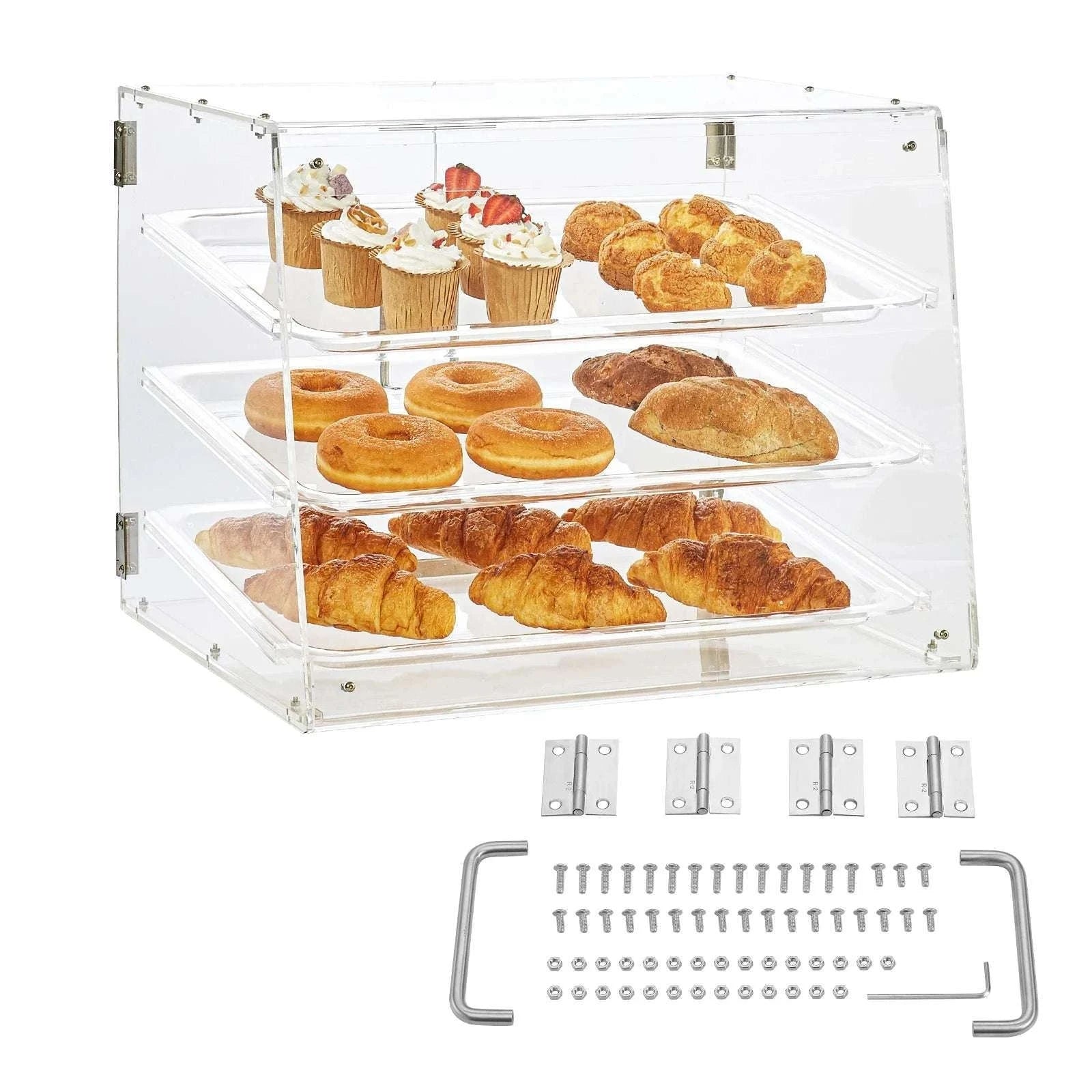 Commercial Acrylic Bakery Display Case with Removable Shelves-2-layers / spain
