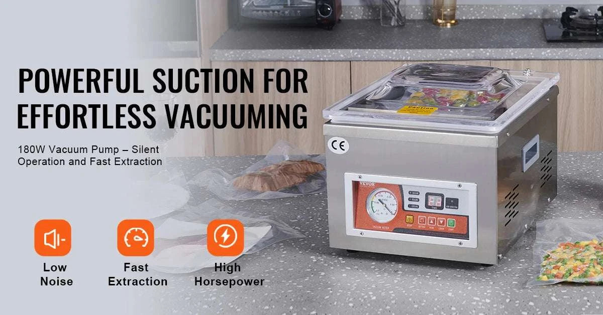 Commercial Chamber Vacuum Sealer 260mm Food Packaging Machine-france