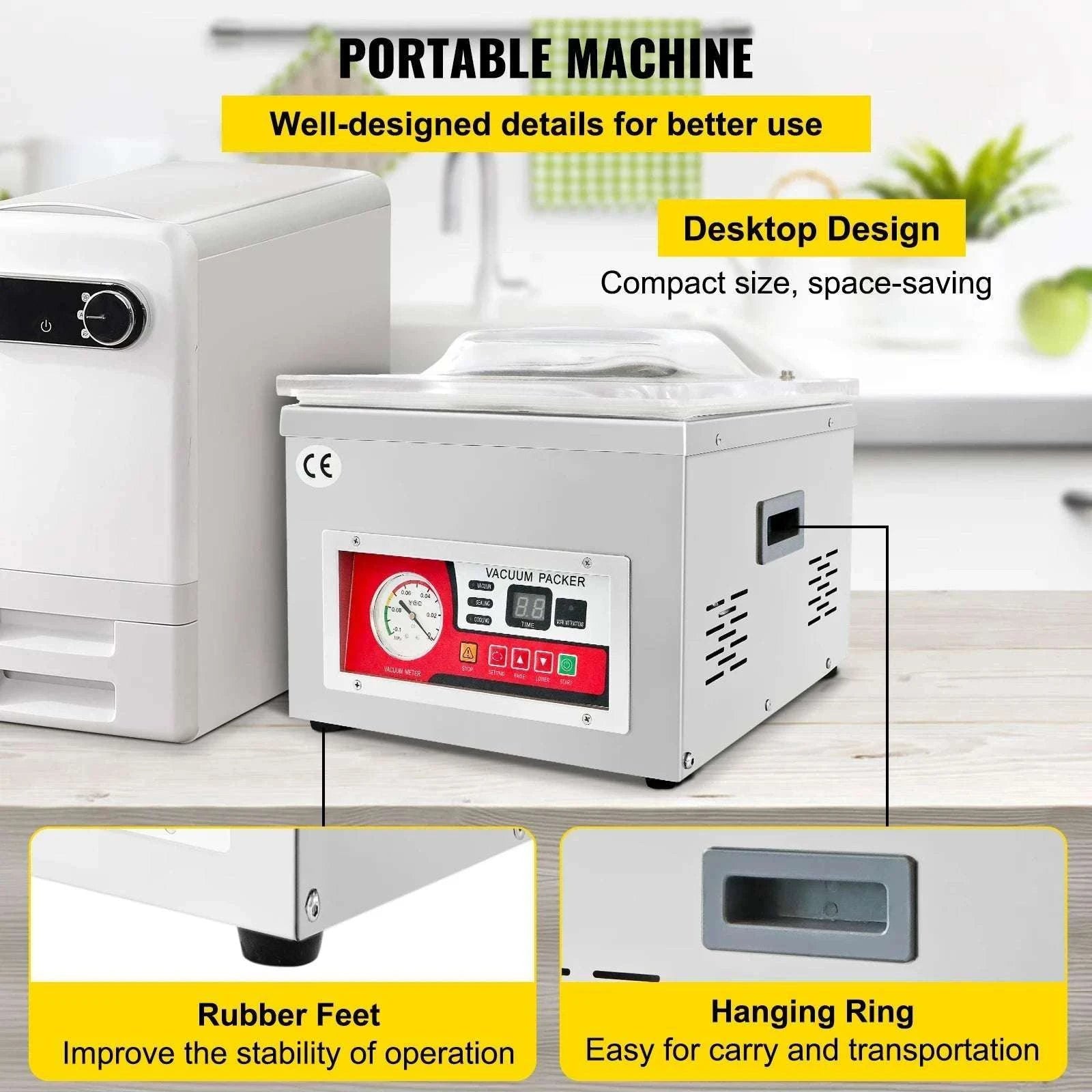 Commercial Chamber Vacuum Sealer DZ-260A Food Preservation Machine-United States