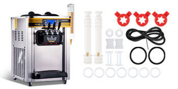 Commercial Countertop Soft Serve Ice Cream Machine 3 Flavors 22-30 L/H-United States