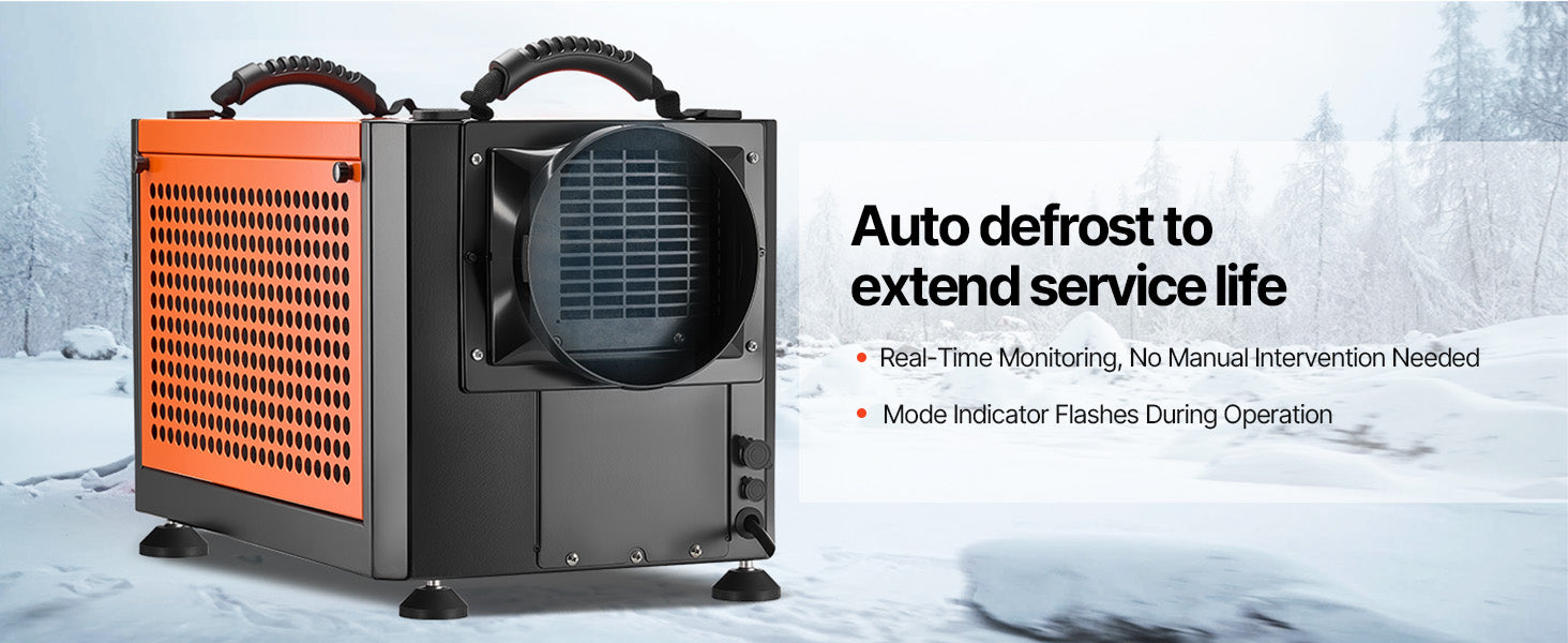 Commercial Dehumidifier 70 Pints with Drain Hose for Basement
