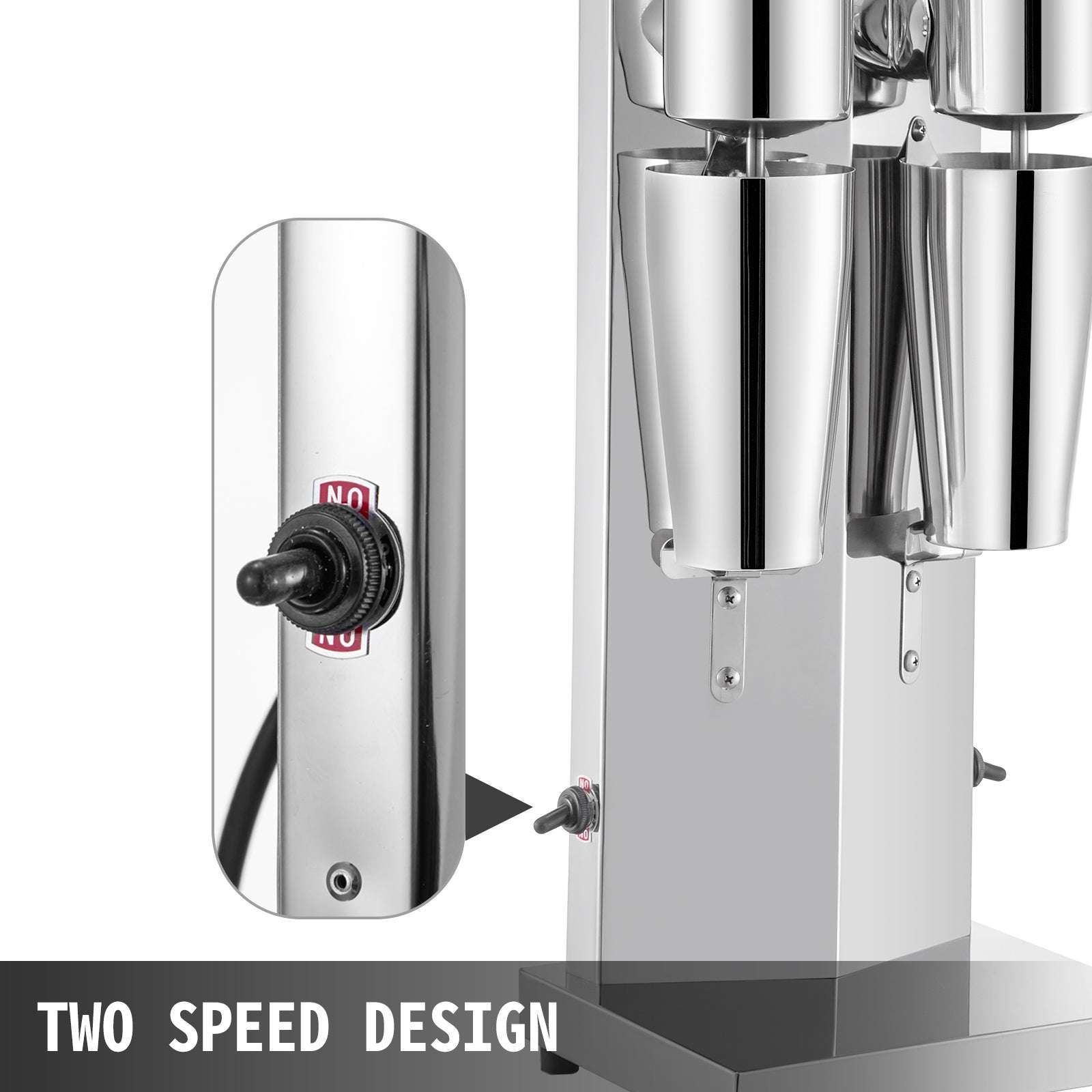 Commercial Double Head Milkshake Machine 800ml Stainless Steel Mixer-spain