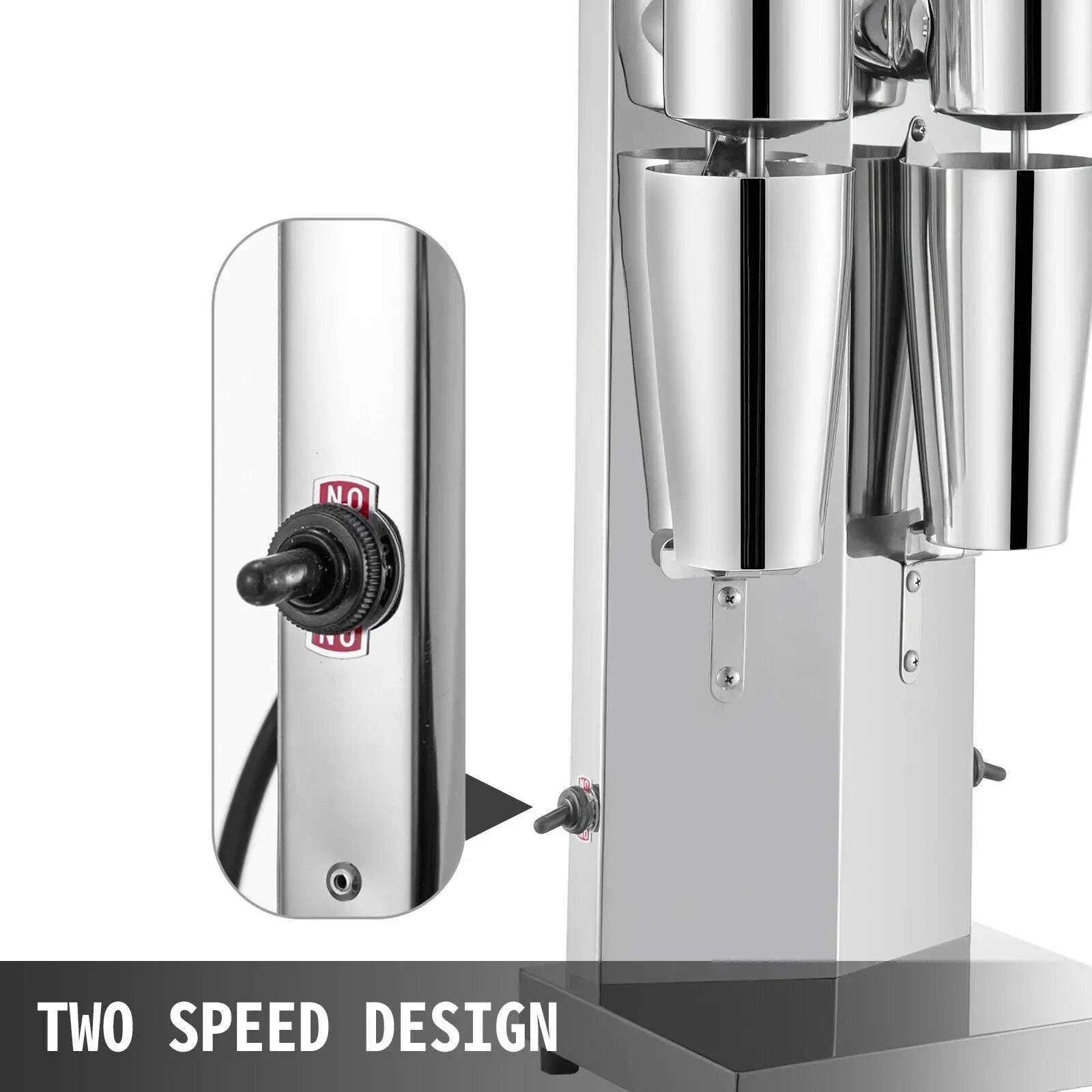 Commercial Double Head Milkshake Machine 800ml Stainless Steel Mixer-spain