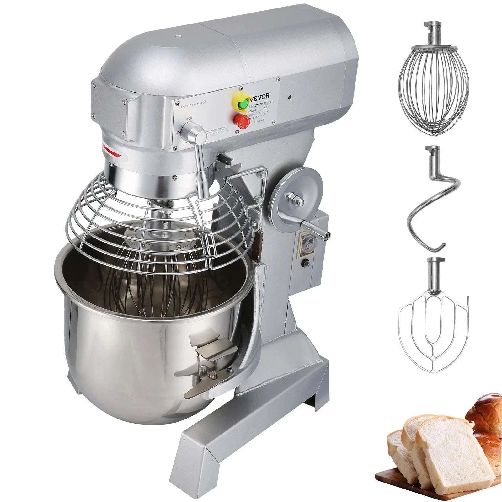 Commercial Dough Mixer 10–30L Stainless Steel Stand Mixer-30L / United States