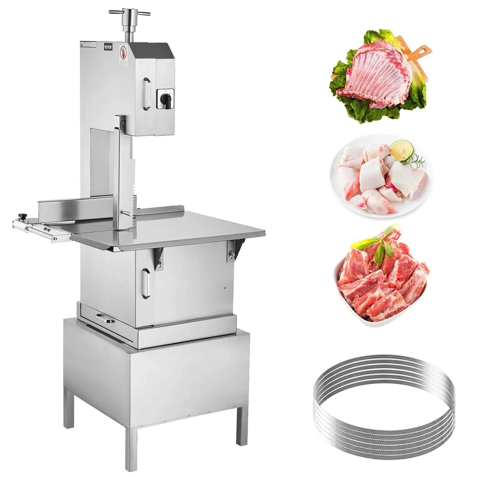 Commercial Electric Meat Bandsaw for Frozen Meat and Bone-United States