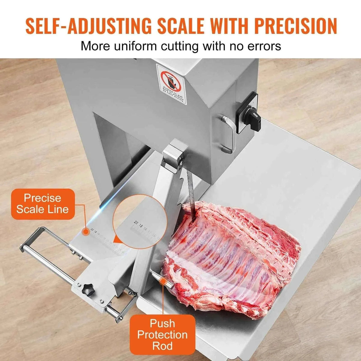 Commercial Electric Meat Bandsaw for Frozen Meat and Bone-United States