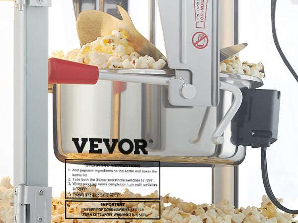 Commercial Electric Popcorn Machine 8/12 Oz High Yield Countertop-8 Oz Countertop / United States