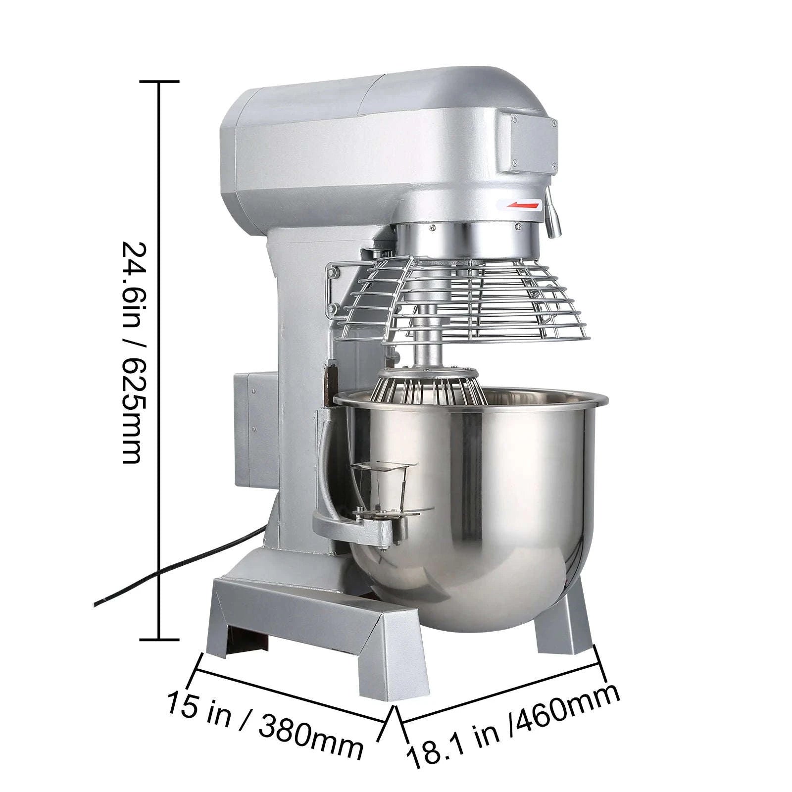 Commercial Food Mixer 10Qt 3-Speed Stainless Steel-10L / United States
