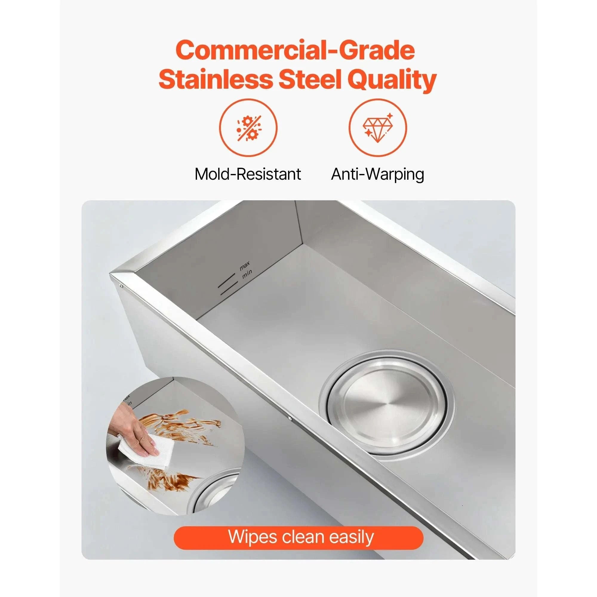 Commercial Food Warmer 1500W Bain Marie with 4 Pans-United States / Stainless steel