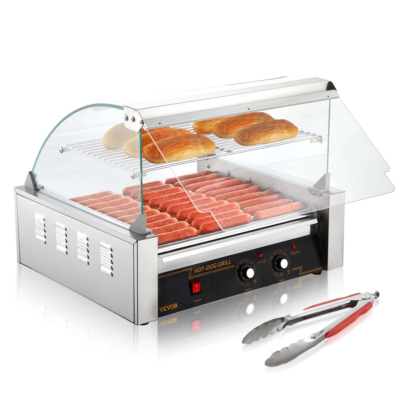 Commercial Hot Dog Roller Grill – 5, 7 or 11 Rollers for Fast Even Cooking-5 Rod / United States