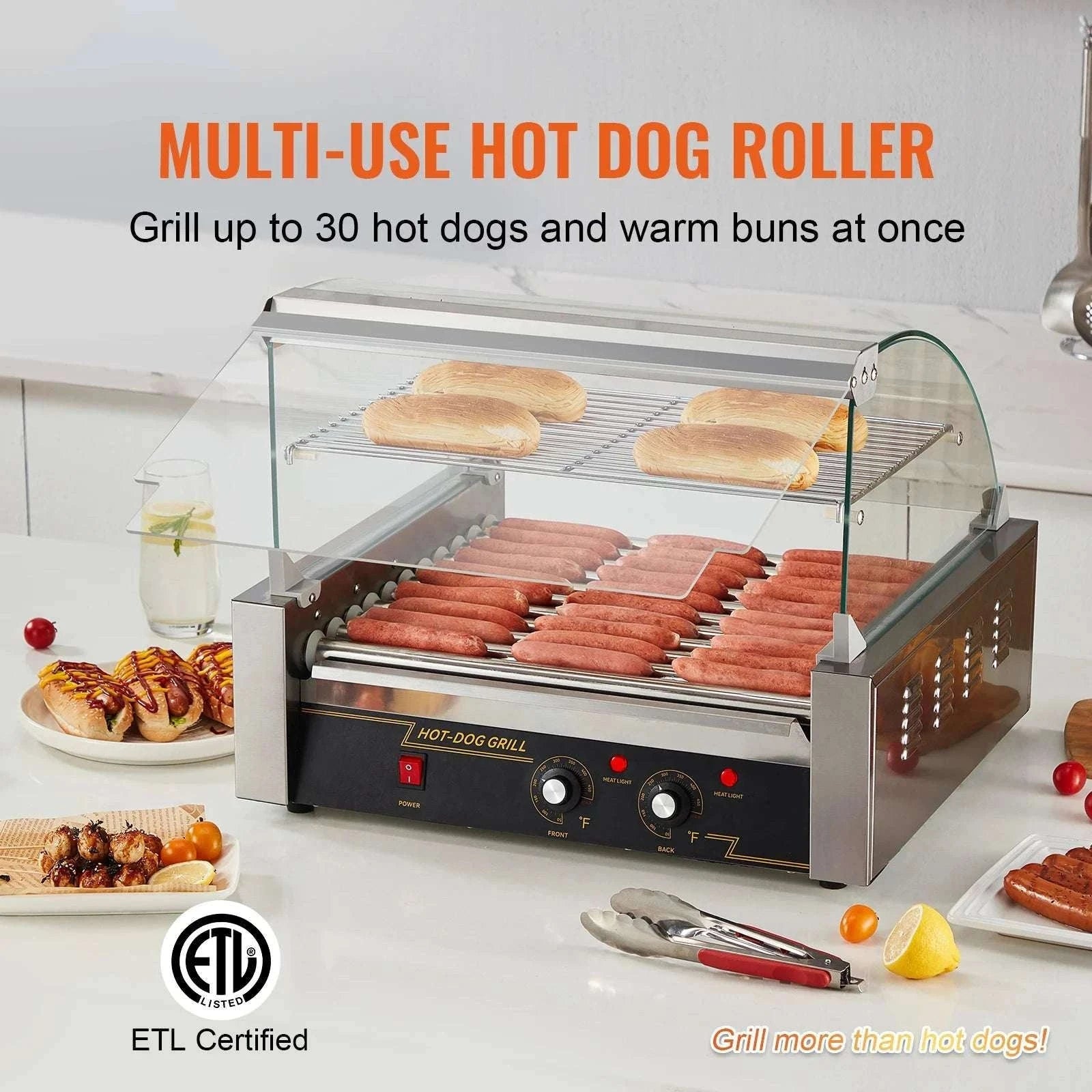 Commercial Hot Dog Roller Grill Machine 5/7/11 Rollers-5 Rod / United States