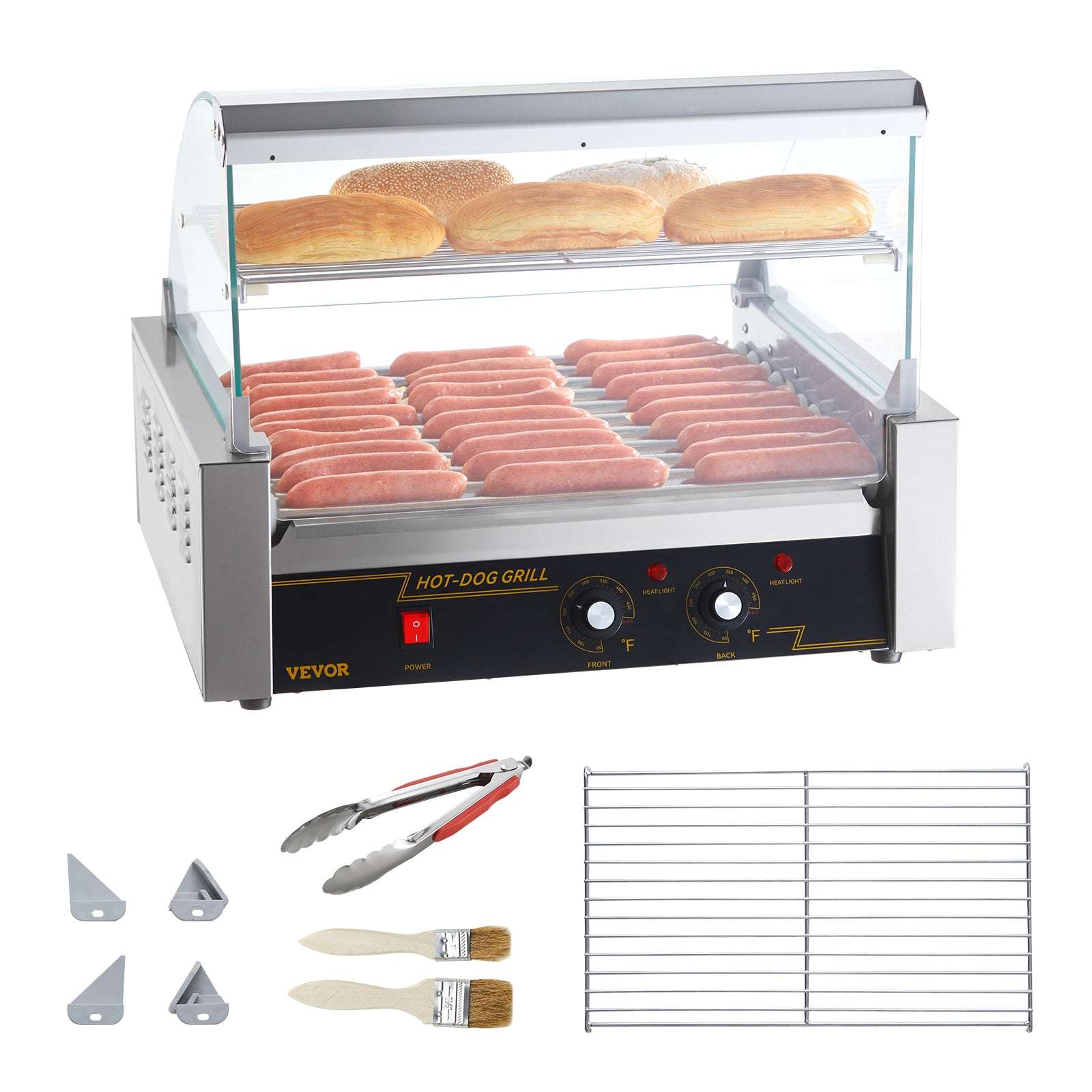 Commercial Hot Dog Roller Grill Machine 5/7/11 Rollers-5 Rod / United States