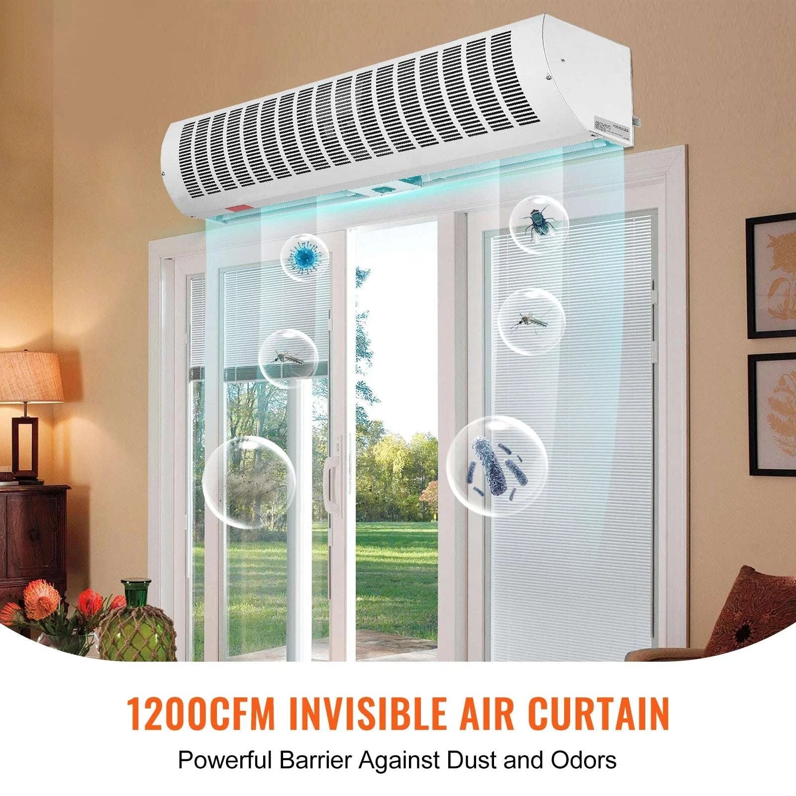 Commercial Indoor Air Curtain with 2 Speeds for Doorways-36in cross-flow / United States