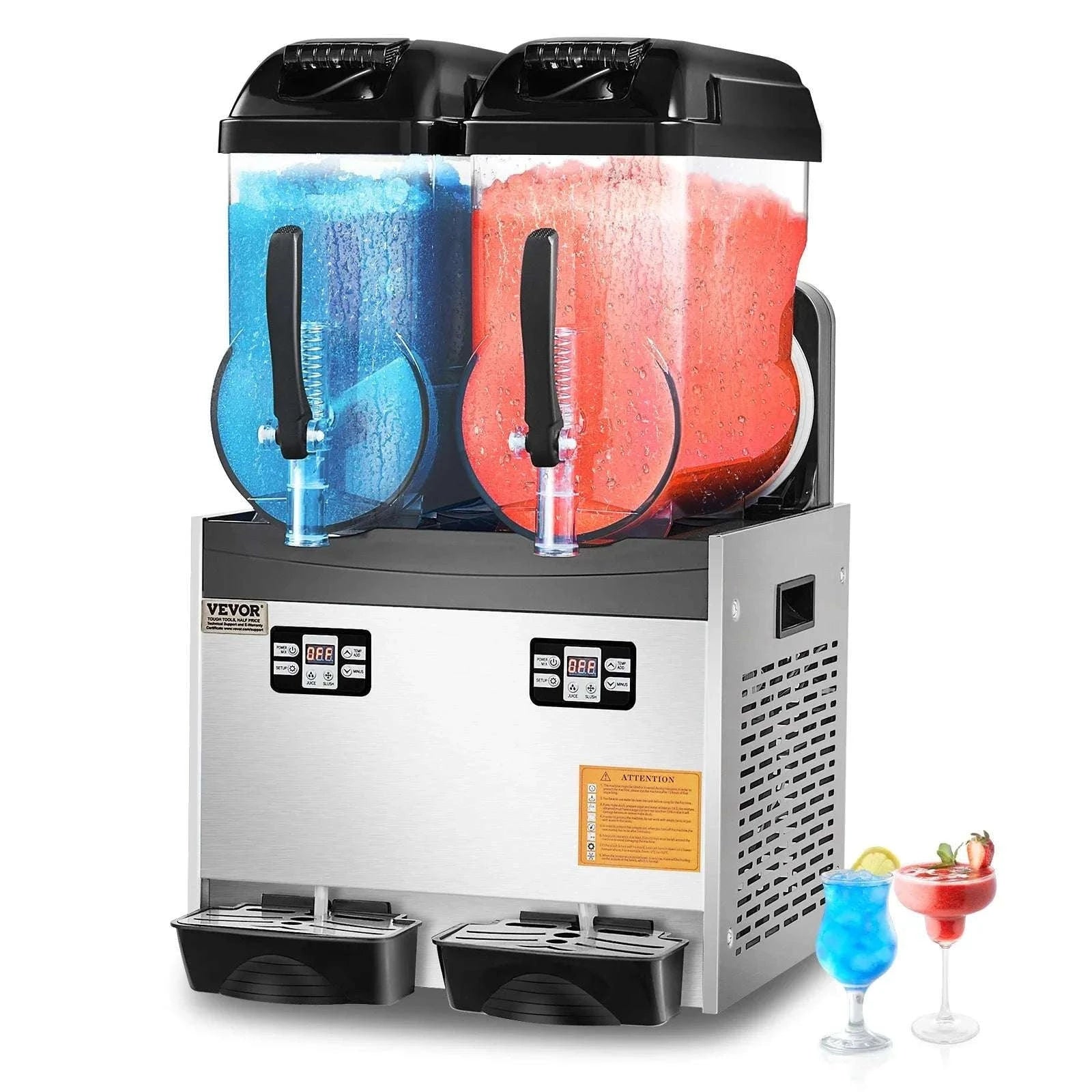 Commercial Slushy Machine 1–3 Tanks 3–36L Frozen Drink Maker-1 x 4L Tank / CZECH REPUBLIC