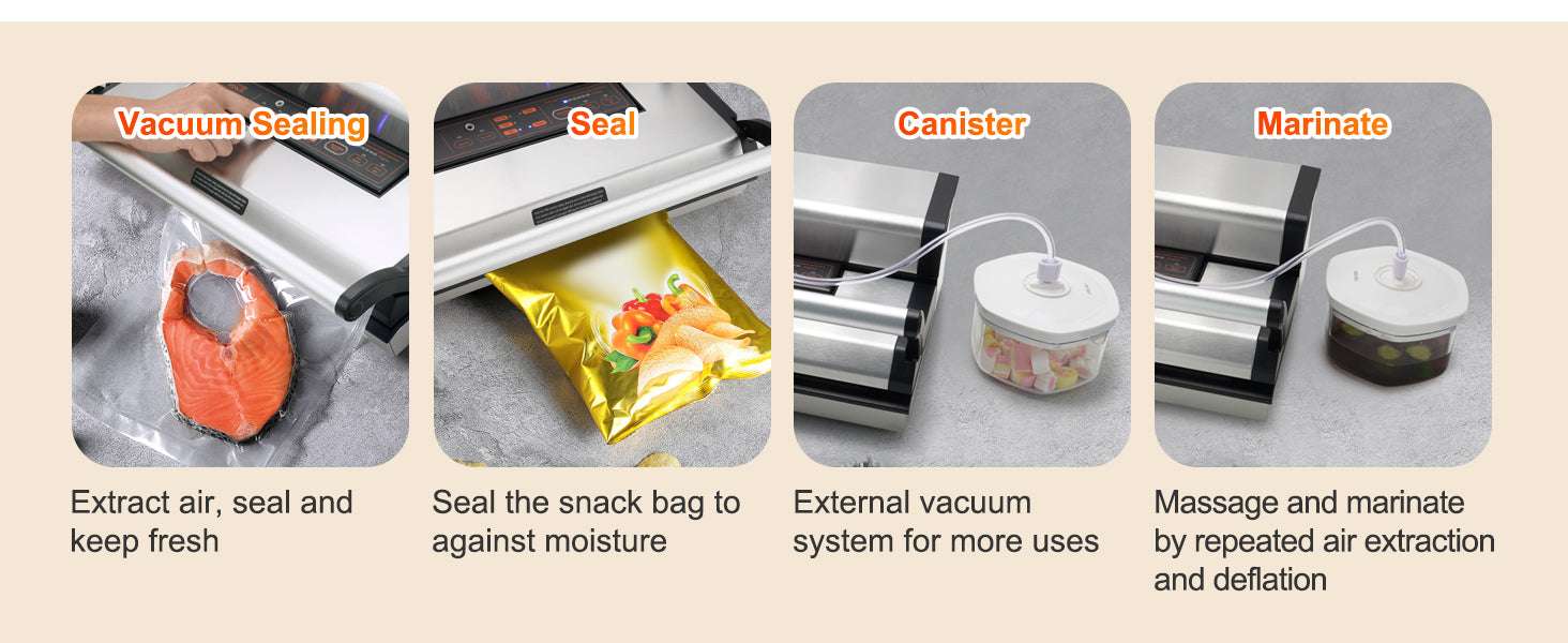 Commercial Vacuum Sealer Machine with Cutter & Bag Storage-30 x 3mm / United States