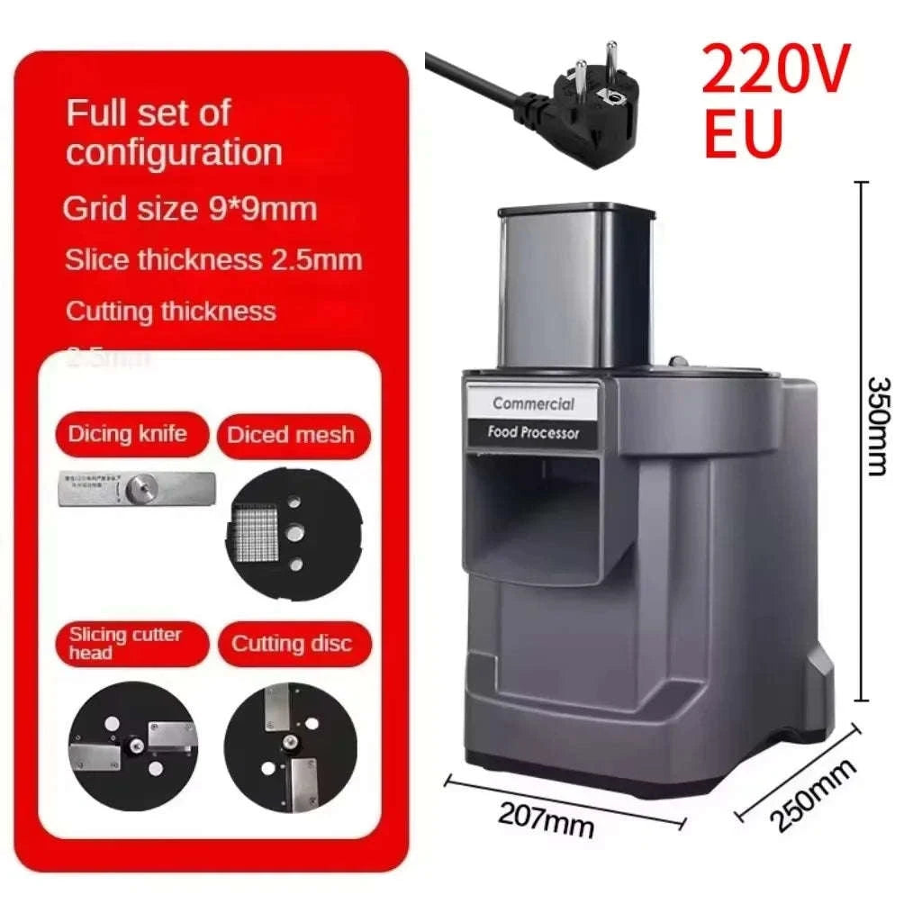 Commercial Vegetable Cutting Machine for Fast, Consistent Prep-Dice-Slice-Shred / france / EU