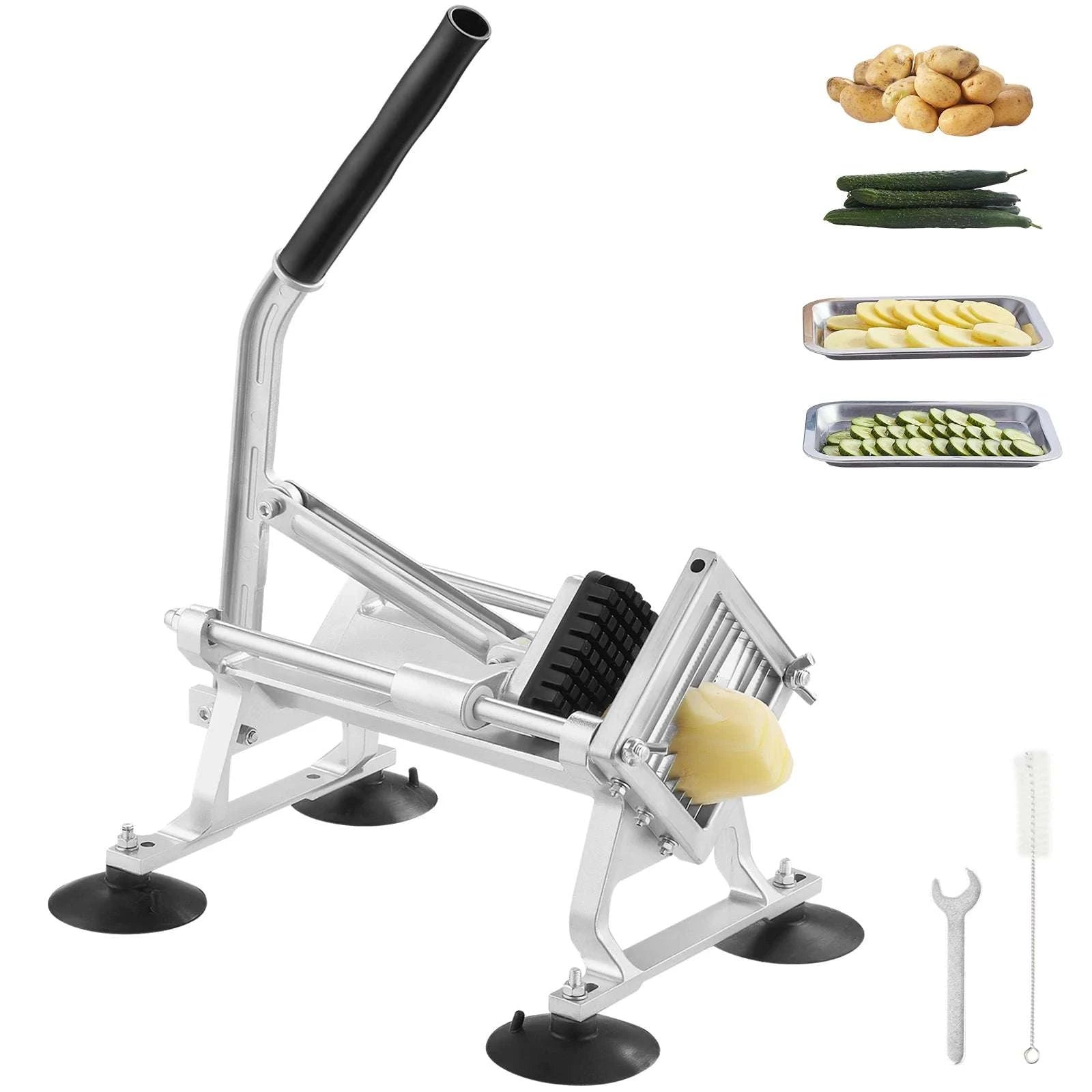 Commercial Vegetable Slicer 3/8" Stainless Steel Manual Cutter-0.375inch / france