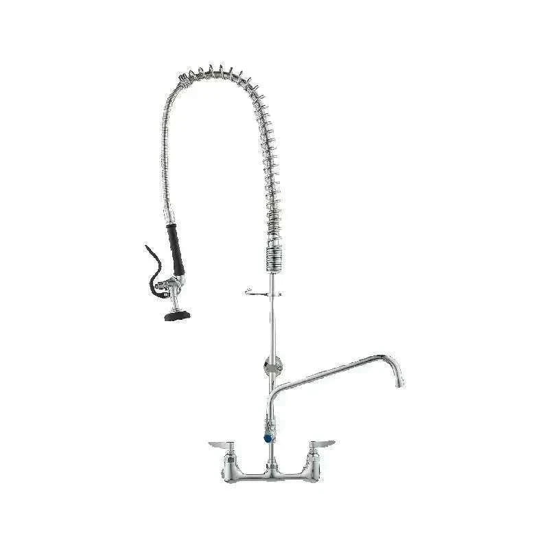Commercial Wall Mount Kitchen Faucet with Pre-Rinse Sprayer-44inch / United States