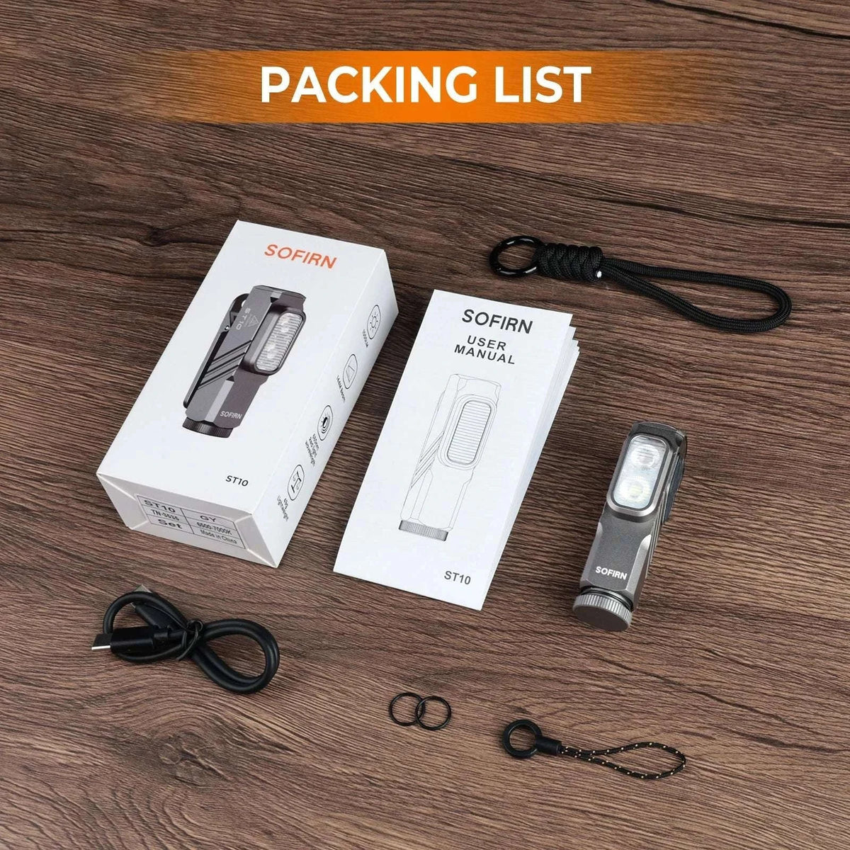 Compact 1000LM USB-C Rechargeable EDC Flashlight with Magnetic Clip-6500K-7000K / GREEN / China Mainland|14500