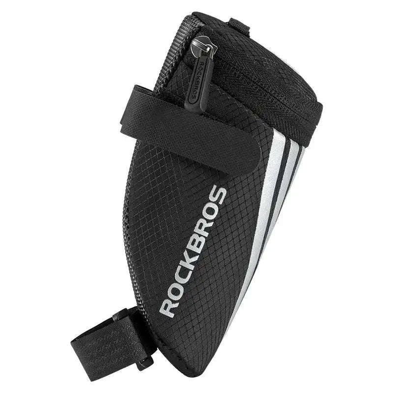 Compact Bike Saddle Bag with Reflective Design & Tool Storage-C28BK Buckle style
