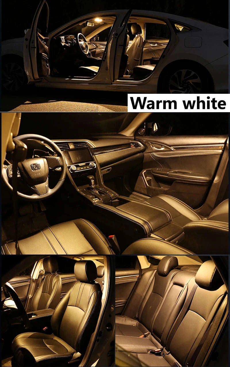 Complete LED Interior Dome Light Kit for B5 B6 B7 B8 CC Sedan Variant 1998-2020-purple / B6 Sedan - 16PCS