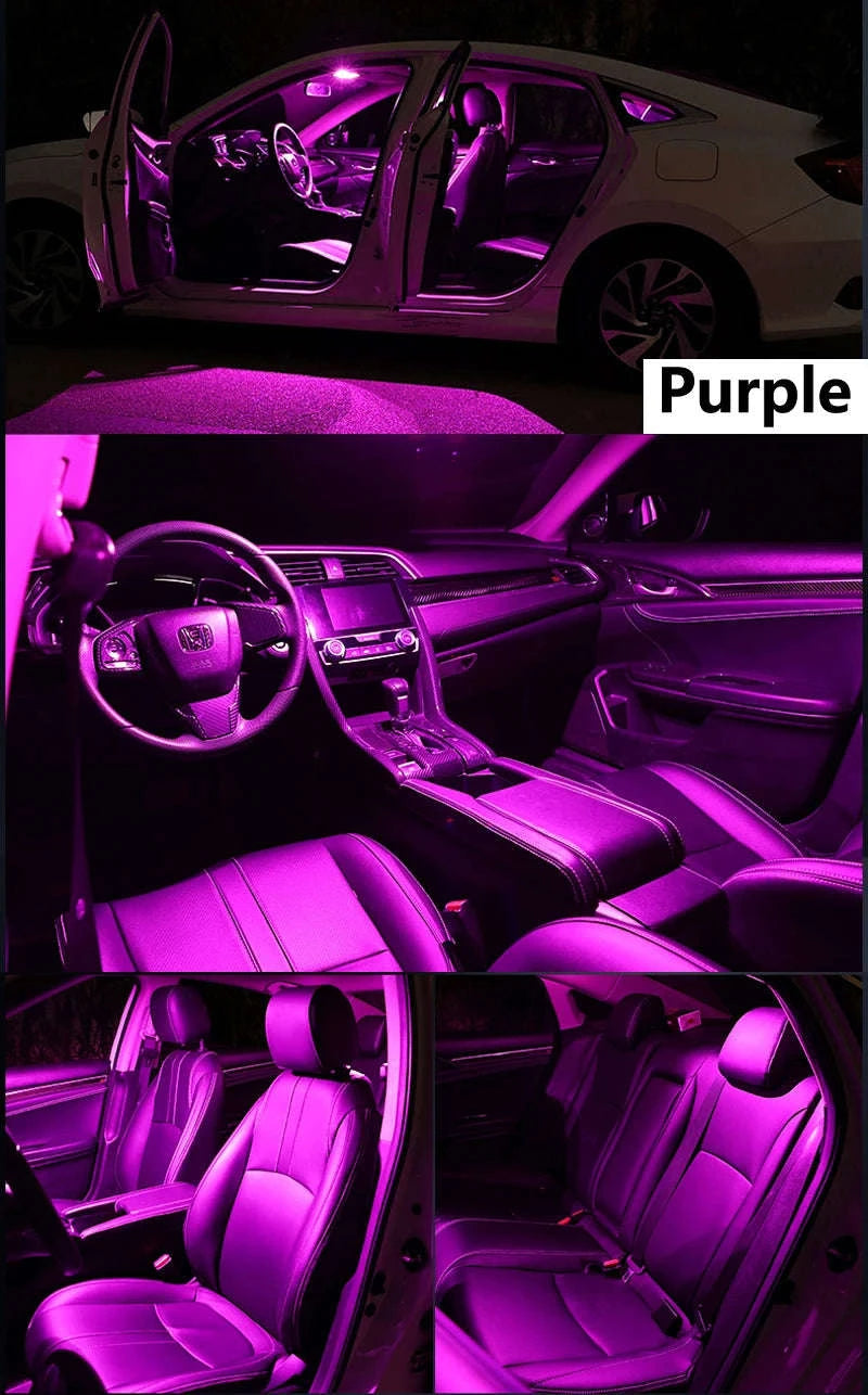 Complete LED Interior Dome Light Kit for B5 B6 B7 B8 CC Sedan Variant 1998-2020-purple / B6 Sedan - 16PCS