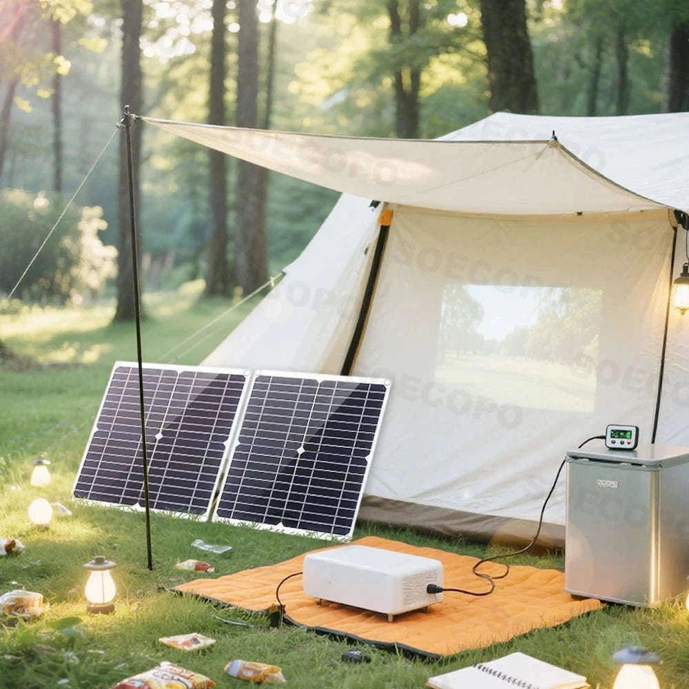 Complete Solar Power Kit 10000W Peak Inverter for Off-Grid Use-110V Solar Set