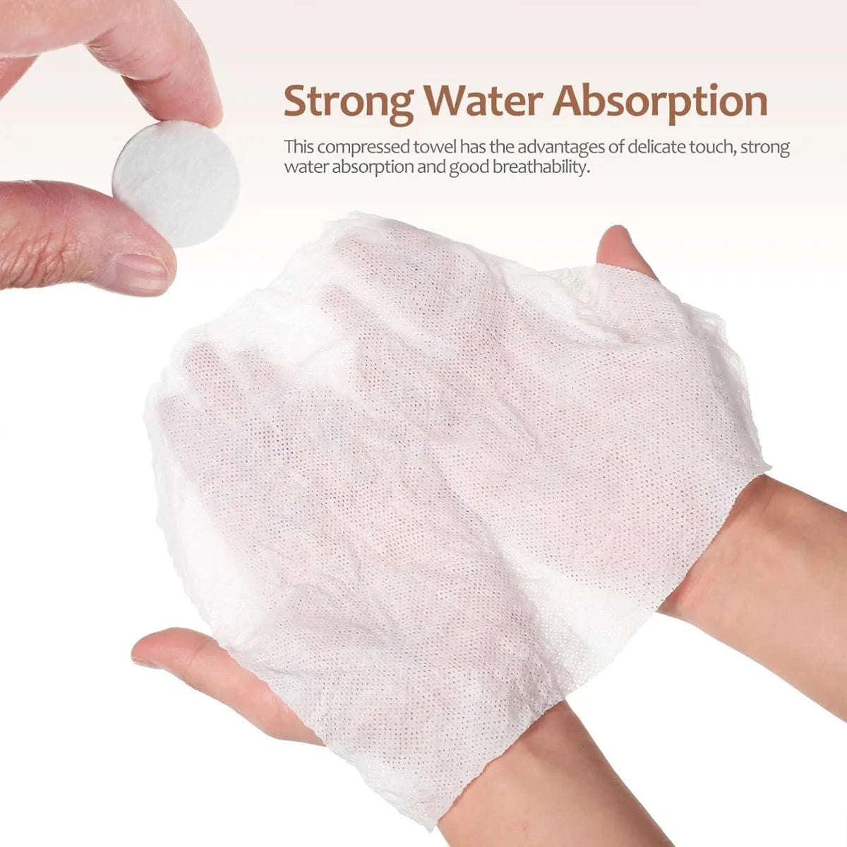 Compressed Cotton Face Towels for Travel, Camping and Daily Use-20pcs / United States