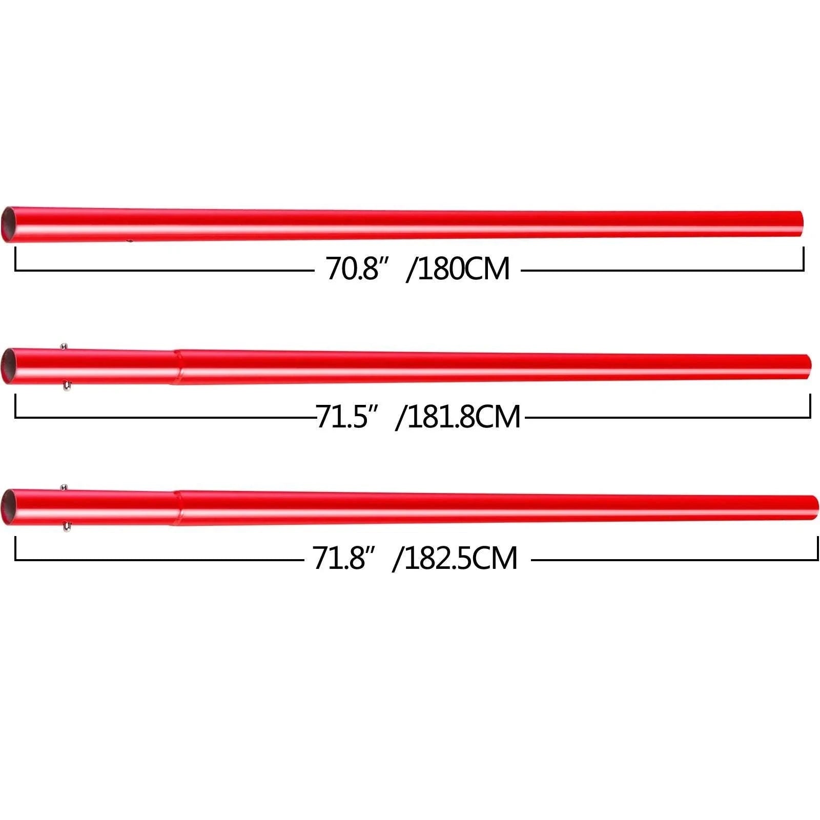 Concrete Bull Float Kit 1200x200mm with 4 Handles Round End Trowel-Blue 1200x200mm / United States